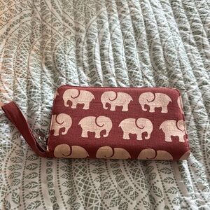 Malia Elephant wristlet purse /wallet